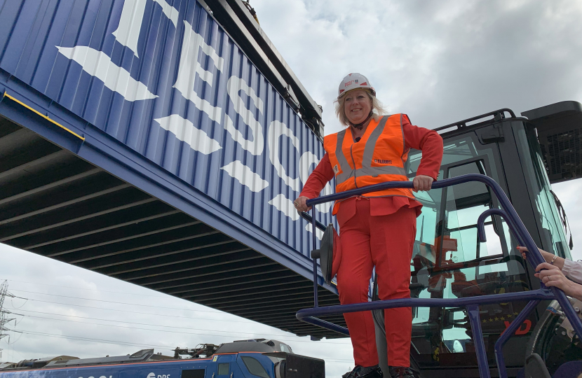 Jackie at Tilbury Port