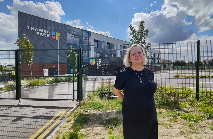 Jackie at Thames Park school