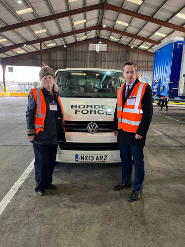 Minister Pursglove & JDP visiting Border Force Purfleet 